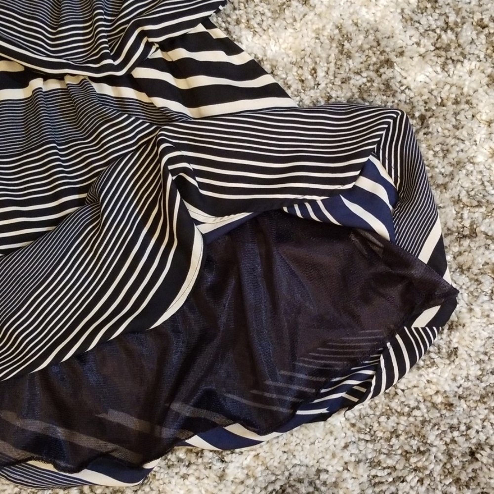 Lush Navy Blue/Cream Mini Dress XS - Picture 7 of 7